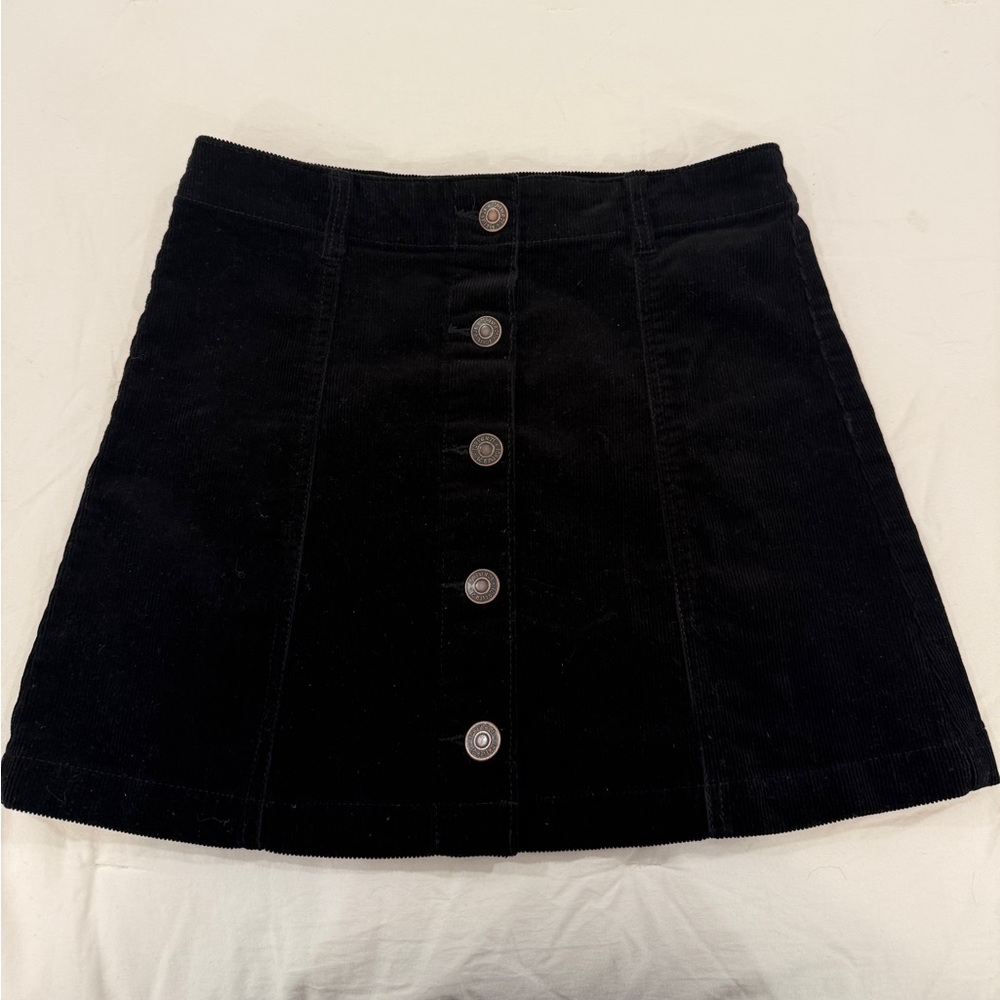 Forever 21 Black Corduroy Mini Skirt | Size Medium